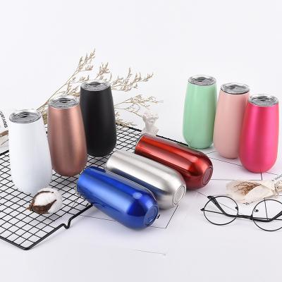 China Viable Stainless Steel Cup Insulated Tumbler Cups Wholesale Egg Shaped Mug for sale