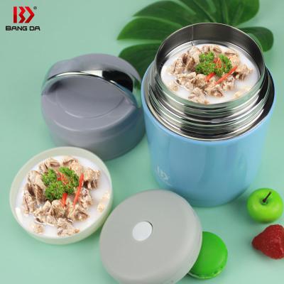 China PORTABLE Double Lids 18/8 Thermal Stainless Steel Traveling Lunch Box For Kids for sale