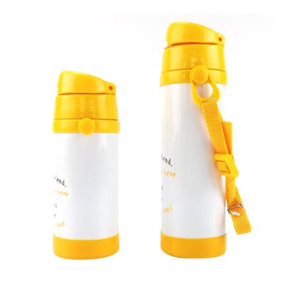 China Business Stainless Steel Kids Insulated Water Bottle With Straw Drink Flask Handle Mug More Customize Vacuum for sale