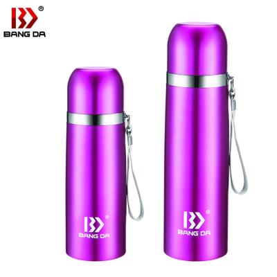 China Viable Hot Sale Stainless Steel Bullet Type Metal Vacuum Flask Bullet Shaped Water Bottle for sale