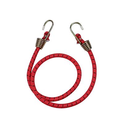 China GS certified 10mm rubber bungee cord strong stretch rope with QL3003 steel hook for sale