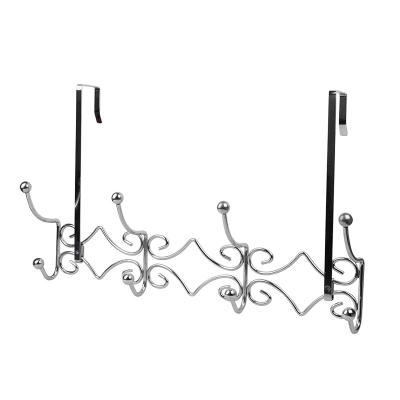 China Decorative Sustainable Double-Used Over The Door Coat Hook Hanger Rack for sale