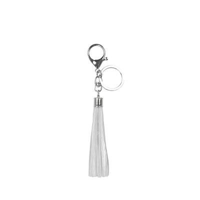 China EN13356 Reflective Plastic Key Ring Tassel In Silver Key Chain Reflective Key Chain for sale