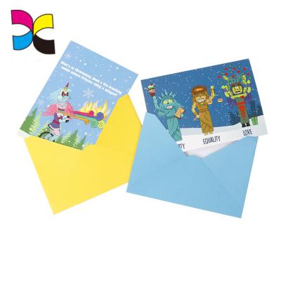 China Europe Greeting Card Flash Card Invitation Letter Cards Paper Printing Service for sale