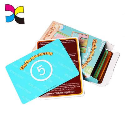 China Children Kids Low MOQ Paper Printing Kids Toys Adults Learn Games Customized Flashcards Custom Made for sale