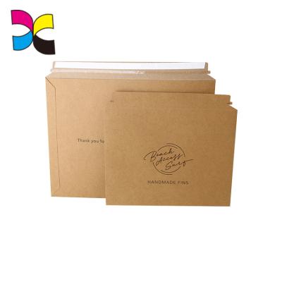 China Simple Modern A4 Size Express Delivery Cardboard Paper Mailings Rigid Envelope Bag for sale