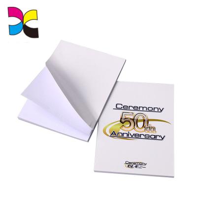 China Full Colors Self Adhesive Printing Color Paper Note Memo Pad Wholesale Customized Custom Logo for sale