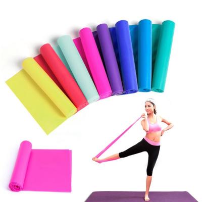 China Workout 1.5M Leng Latex Fitness Yoga Elastic Band For Stretching, Pilates Band Gym Latex Free Bands for sale