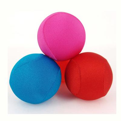 China MOQ Soft 500pcs Accept Custom Logo Stress Ball TPR Gel Lycra Fabric Water Bounce Ball for sale