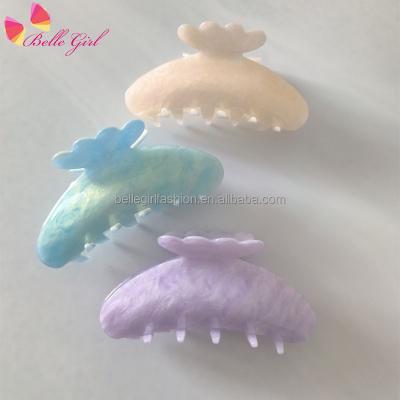 China Hair Acccessories BELLEGIRL 2022 Europe And American Hot Acrylic Color Changing Hair Claw Clips Acetate 10cm Premium Design Hair Accessory for sale