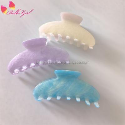 China Hair Acccessories BELLEGIRL 2022 New Acetate 10cm Summer Bulk Hair Claw Funny Plastic Color Changing Hair Claw Premium Fashion Acrylic Accessory for sale