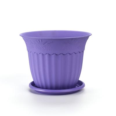 China Eco-friendly Color Optional Planter Flowerpot Plant Decorative Plastic Flower Pot for sale