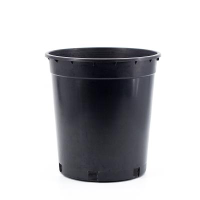 China Eco-friendly 2 to 15 Gallon Black Planter Plant Flower Seedling Eco-Friendly Plastic Nursery Pots for sale