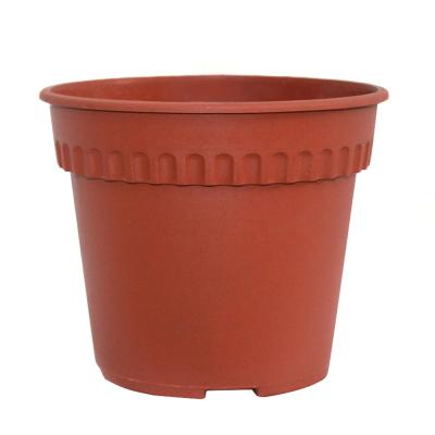 China Small Round Eco - Friendly Decor Indoor Terracotta Plastic Flower Pots for sale