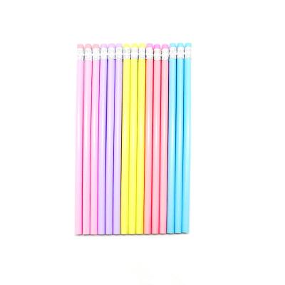 China Colored Pencils Wholesale Macaron Triangle Rod With Sketch Drawing Pen Rubber School Supplies for sale