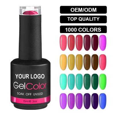 China DIY Nail Painting OEM Color Gel Polish Private Label 15ml Good Quality Custom Nail Gel Long Lasting LED UV Lamp Gel Polish Nail Polish Wholesale for sale