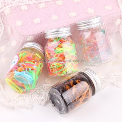 China Wholesale Fashionable Transparent Color TPU Elastic Hair Bands Seamless Elastic Plastic Ties For Girl for sale