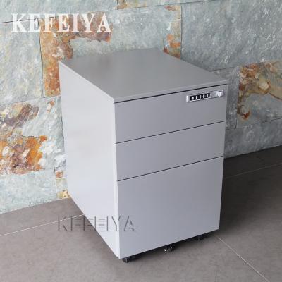 China Adjustable Factory Direct Movable Pedestal 3 Drawers Custom (Size) Metal Cabinet for sale