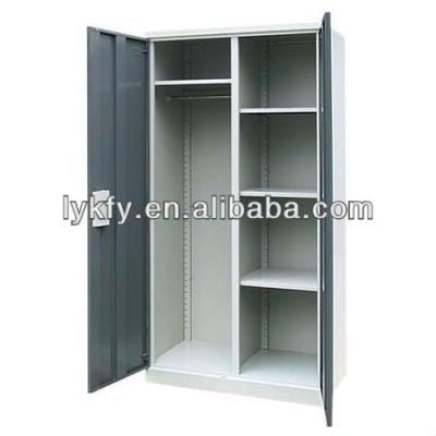 China KFY-WR-05 Kefeiya 2-Door Wardrobe Furniture Bedroom Metal Wardrobe Gray for sale