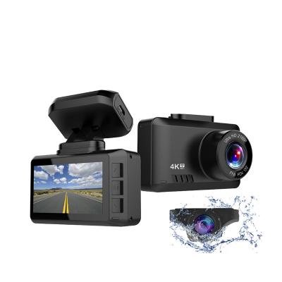 China NIGHT VISION 2.45 Inch Dual Lens LCD Vehicle DVR Dash Cam Driving Recorder UHD 2160P 4K Car Camera Dashcam Wifi GPS Tracker for sale