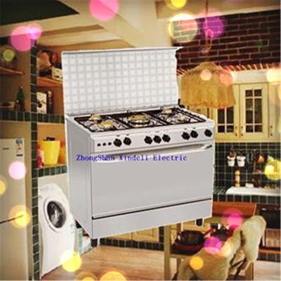 China 5 Year 90x60 Free Standing Cooker With Oven Halogen Cooking Five Burner For Kitchen for sale