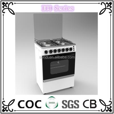 China 50*50 Family Size Standard Household Equipment Cooking Range Gas Cooker Gas Stove Free Standing 4 Burners for sale