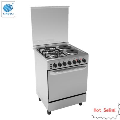 China Convection Classic Stainless Steel Material Free Standing Gas Oven with 2 Gas Burners and 2 Griddles for sale