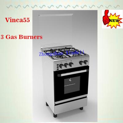 China Convection 50x50cm 4 Burner Sky Flame Gas Cooker With Gas Oven for sale