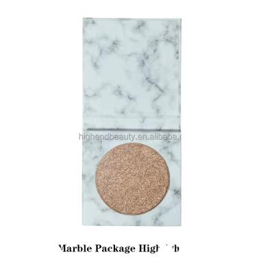 China Black Highlight Waterproof Marble Makeup Diy Highlighter Pearl Pigments Simple 6 Colors Makeup Highlighter Bar for sale