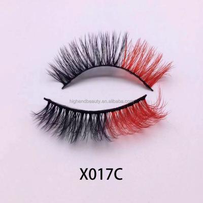 China Feather Party Eyelashes New Trend Makeup Eyelashes Makeup False Lashes Colored Mink Colored Eyelash Extension for sale