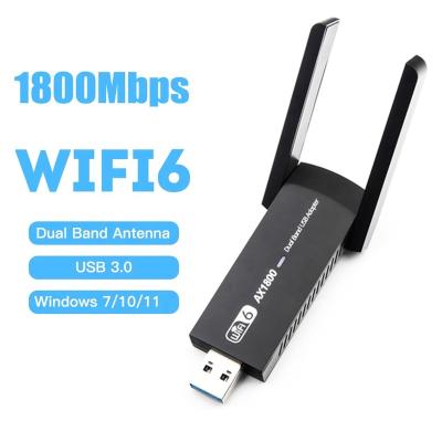 China Toplinkst 1800Mbps USB3.0 Wi-Fi Dual Band Desktop Dongle 2.4G/5Ghz 802.11ax Network Card Wifi 6 USB Wireless Adapter for sale