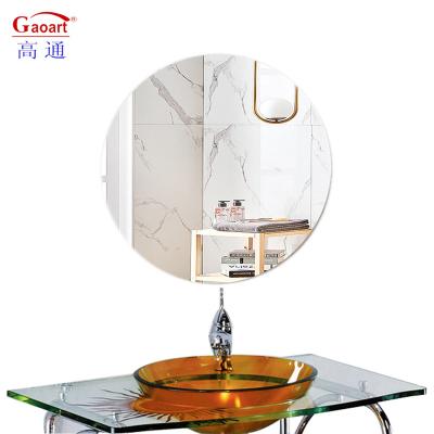 China Modern Top Fashion White Cutting Board Home Wedding Glass Placemat Washroom Round Wall-Mounted Dressing House Decor Wall Square Mirror for sale