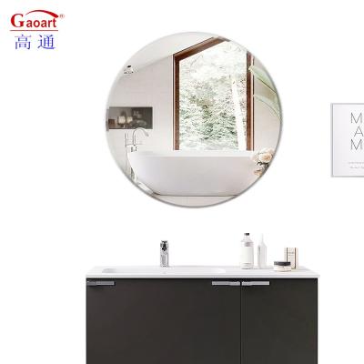 China Modern Best Selling Bathroom Wholesale Sublimation Tempered Glass Cutting Board Hanging With Logo Wall Mirror Round for sale