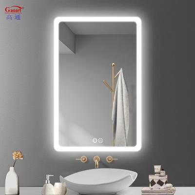 China Illuminated Factory Price Led Light Full Length Bath Backlit Large Hotel Fitness Salon Attached Decor Smart Mirror For Bathroom for sale