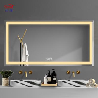 China Illuminated Factory Price Hotel Led Light Vanity Salon Fitness Backlit Large Full Length House Decor Smart Mirror For Bathroom for sale