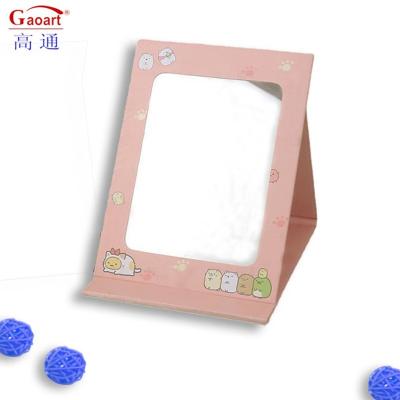 China Fashion New Arrival Travel Cosmetic House Decor Makeup Little Espejo Sticker Wall Floor Portable Small Square Mirror for sale