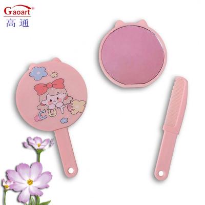 China Fashion Hot Selling Wall Decor Little Hanging House Sticker Espejo Portable Home Folding Makeup Small Round Mirror for sale