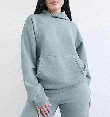 China Heavy Duty Hoodies 100% Cotton Women's Plus Size Anti-Wrinkle Cotton Hoodies And Sweatshirts for sale