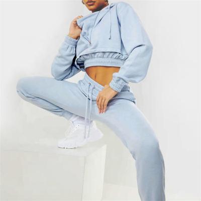 China 2021 Breathable Two-Piece Pants Logo Women Jogging Wear Stylish Custom Manufacturer Tracksuit Set Set For Women for sale