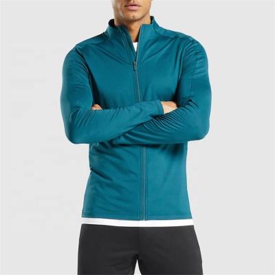 China 2021 Low Moq Full Fit Zipper Custom Slim Stand Collar Breathable Casual Sports Wear Track Nylon Spandex Jacket Men for sale