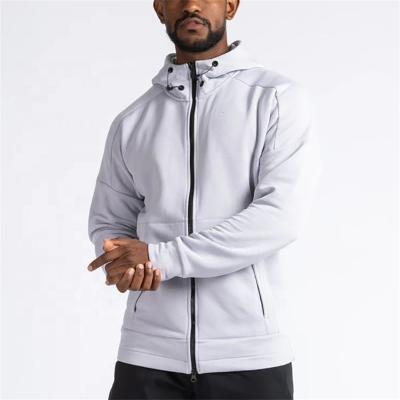 China 2021 Low Moq Breathable Custom Sports Wear Zipper Quick Dry Full Track Gym Running Jacket For Men for sale