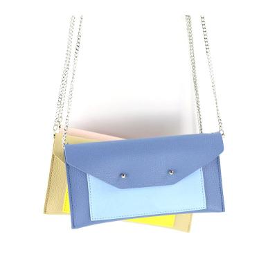 China High Quality Mini Purse Phone Purse Blue Leather Shoulder Bag High Quality PU Wallet Cross - Body Bags For Girls for sale