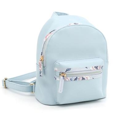 China Women Waterproof PU Leather Ladies Backpack Bag Small Shoulder Travel Backpacks for sale