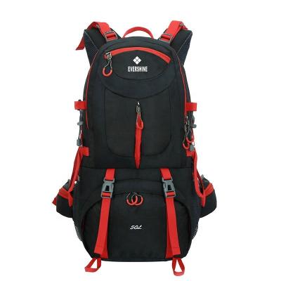 China EVERSHINE waterproof 50L hiking traveler mountain waterproof nylon backpack for sale