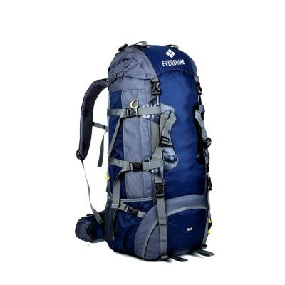 China EVERSHINE 80L Mountaineering Anti-theft Traveling Waterproof Nylon Bag Hiking Backpacks With Water Bag Compartment for sale