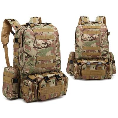 China 55L OCP MC Tactical Backpack 3D Multi Nylon Waterproof Army Camouflage Backpack for sale