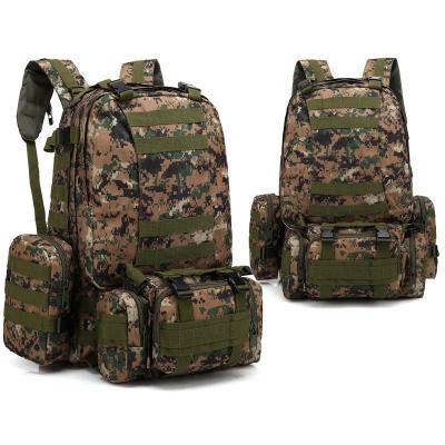 China 55L MARPAT Tactical Camouflage MOLLE 3 Day Mountaineering Waterproof Nylon Backpack for sale