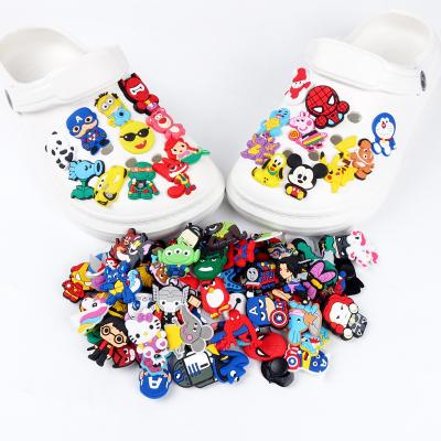 China Clog Charm Hot Sale PVC Shoe Decorations Custom Over 1000 Designs Shoe Charms Wholesale Croc Shoe for sale