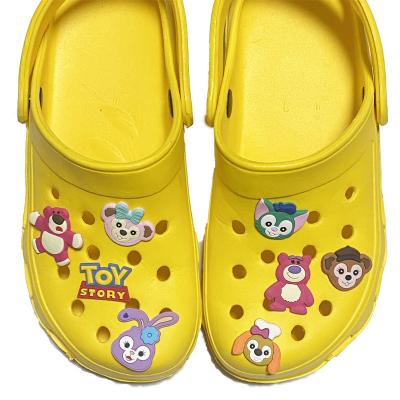 China Clog Charm 2022 Latest Hot Selling Style Soft PVC Toy Story Luxury Croc Charms Shoe Decoration for sale