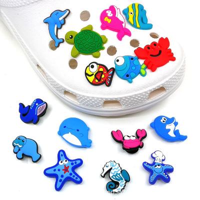 China Clog Charm Marine Animal Designer Luxury Shoe Charms Wholesale Party Charms For Crocs Shoe for sale